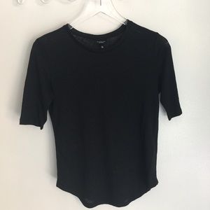 Who What Wear 100% Linen Top Size XS Black